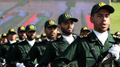 Integrantes de los Cuerpos de la Guardia Revolucionaria Islámica de Irán.