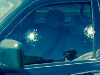 La camioneta baleada.