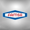 Logo de la empresa Famsa. l