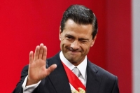 El presidente Enrique Peña Nieto en su Tercer Informe de Gobierno en Palacio Nacional.