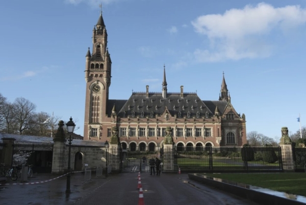 Vista del Palacio de la Paz, que alberga la Corte Internacional de Justicia, o Tribunal Mundial, en La Haya, Países Bajos, el 26 de enero de 2024.