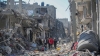 Consecuencias de ataques israelíes a Jan Yunis, Franja de Gaza, el 7 de abril de 2024.