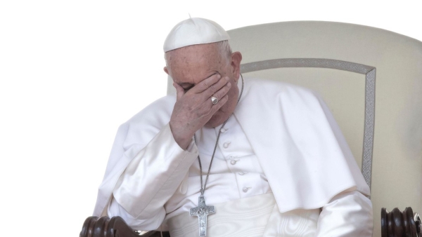 El papa Francisco durante su audiencia general semanal en la Plaza San Pedro del Vaticano, el 29 de mayo de 2024.