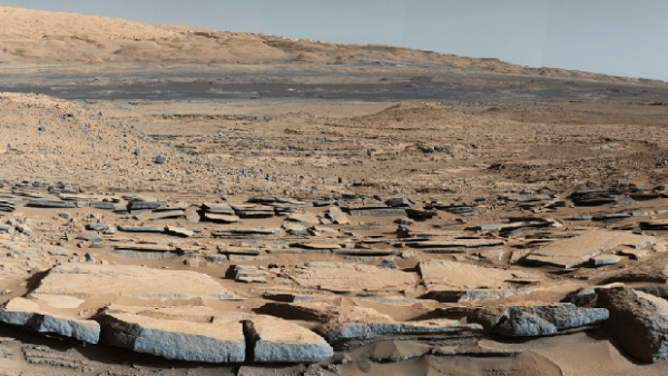 Una de las espectaculares imágenes del Curiosity de la superficie de Marte