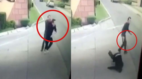 Captura de pantalla en la que aparece el asesino y el Juez al momento de ser asesinado