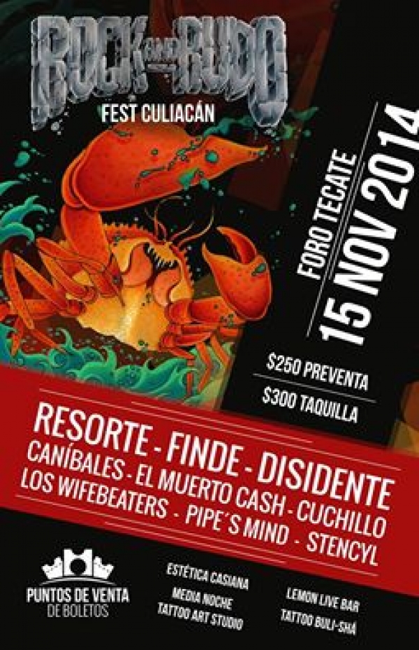 Rock and Rudo Fest Culiacan Sinaloa 15 Noviembre 2014