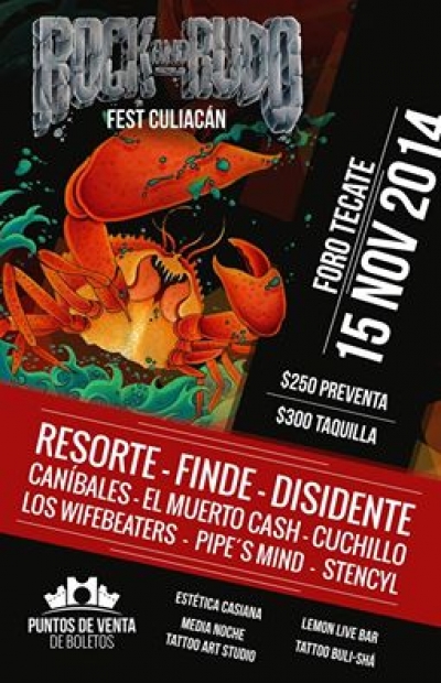Rock and Rudo Fest Culiacan Sinaloa 15 Noviembre 2014