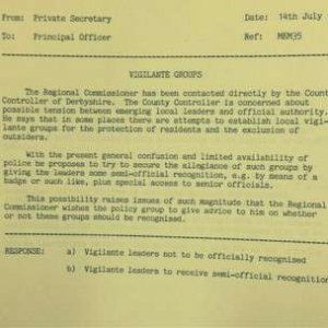 Documento del Archivo Nacional británico, con fecha 2 de julio, donde se habla del imaginario ataque nuclear.