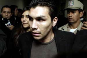 Salvador Cabañas durante su última aparición pública en Paraguay.
