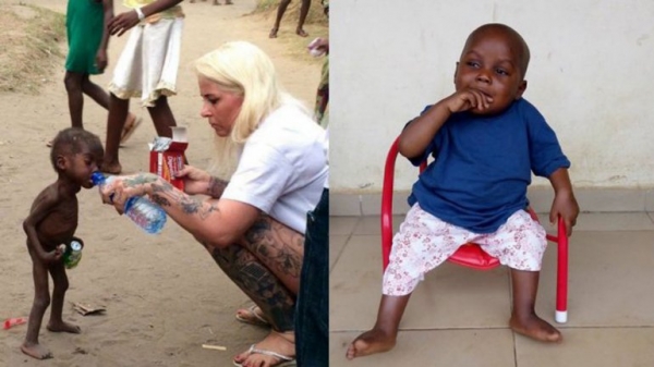 La mujer que rescató al niño nigeriano &quot;Hope&quot; reveló más detalles de su recuperación