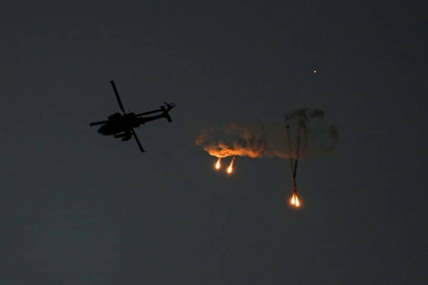 Fuerzas de Hamás intentaron derribar un helicóptero Apache israelí en la Franja de Gaza