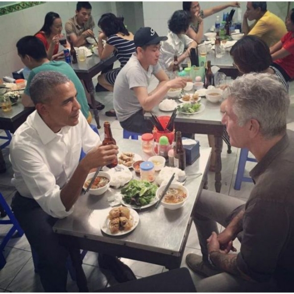 Esta foto, compartida en Instagram por el chef Anthony Bourdain, atrajo más de 120.000 &quot;me gusta&quot; y miles de comentarios.