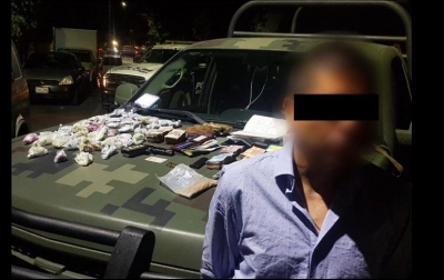 La pareja fue detenida por una de las Bases Operativas Interinstitucionales (BOIS), una estrategia implementada por los tres niveles de gobierno.