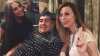 A la izquierda, Ekaterina Nadolskaya, junto a Diego Maradona