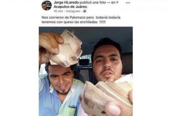 Funcionario de Acapulco presume fajos de billetes; lo destituyen