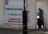 Acceso principal del Hospital General no. 2 Dr. Guillermo Fajardo Ortiz del IMSS, donde se atienden pacientes con Covid-19, al sur de la Ciudad de México.