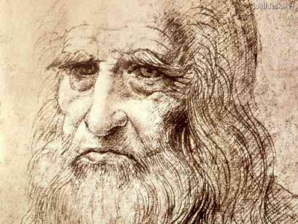 Para ese proyecto se podrían retirar cabellos de pinturas que se sabe que son de la autoría de Da Vinci, pedir a los propietarios de algunos de sus diarios manuscritos –como la reina Isabel, el Vaticano y Bill Gates– que los faciliten para hacer pruebas de huellas digitales, y se podría solicitar a presuntos descendientes que proporcionen muestras de su ADN. Sobre estas líneas, autorretrato del artista