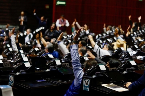 Dura una votación en la Cámara de Diputados.