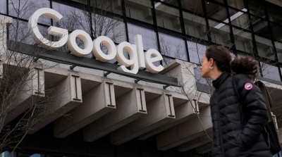 Empleados de Google protestan por un presunto apoyo que realiza el gigante tecnológico a Israel.
