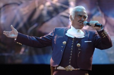 El cantante Vicente Fernández.