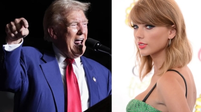 Donald Trump se manifiesta en contra de la cantante Taylor Swift por apoyar a la candidata demócrata Kamala Harris