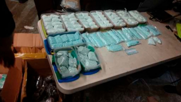 Incautación de drogas en Tijuana, Baja California.