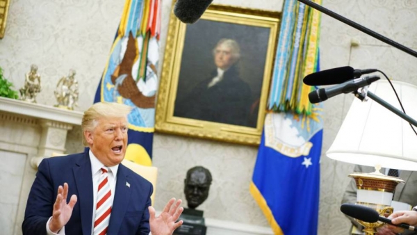 El presidente de EE UU, Donald Trump, en la Casa Blanca.