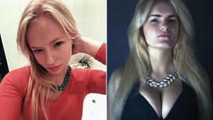 Elizaveta Dubrovina (izquierda de la foto) apuñaló y mutiló a su hermana menor Stefania