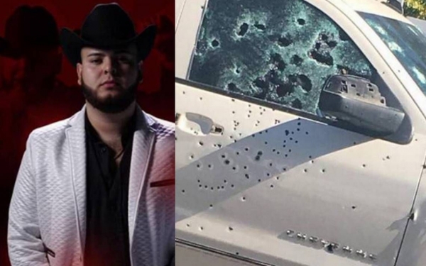 Camioneta de cantante de narcocorridos habría recibido más de cien tiros