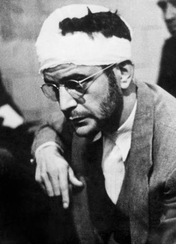 Ramón Mercader, tras su detención en México en 1940.