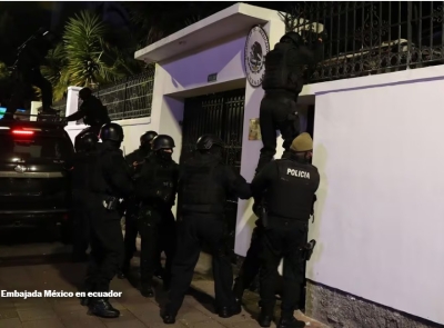 Policía de Ecuador irrumpe en la Embajada de México y captura a Jorge Glas
