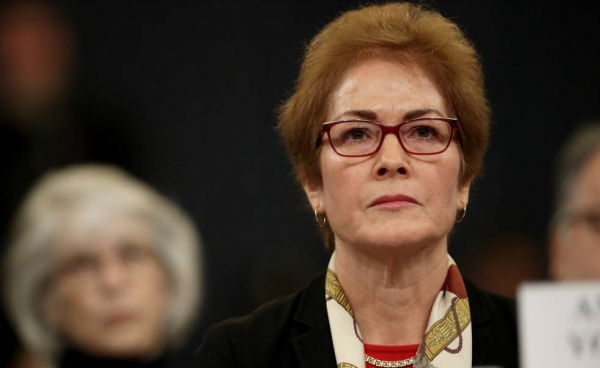 Yovanovitch, durante la declaración.