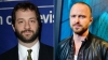 El cineasta Judd Apatow (izq.) y el actor Aaron Paul están entre los críticos del control de velocidad de Netflix,.