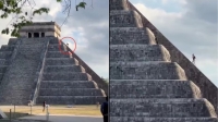 Turista alemán es golpeado tras subir a pirámide de Chichén Itzá durante el descenso de Kukulkán