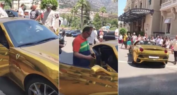 El Ferrari de &#039;oro&#039; que provocó una ola de indignación en México