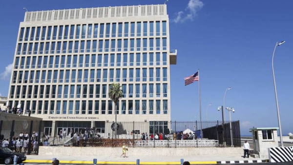 La embajada de EE UU en La Habana.