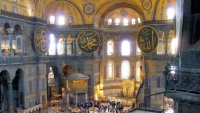 Interior de la basílica de Santa Sofía, en Estambul