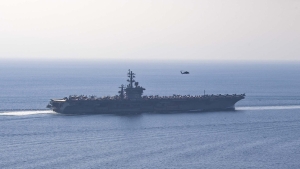 El portaviones nuclear USS Dwight D. Eisenhower