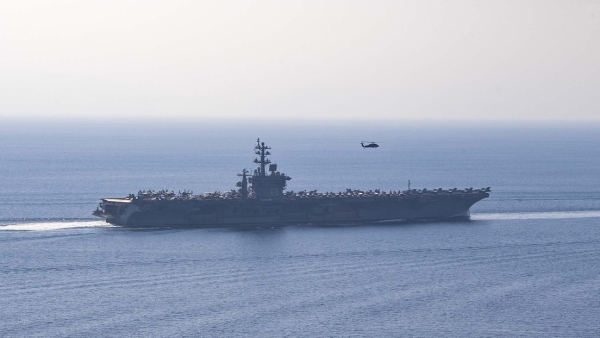 El portaviones nuclear USS Dwight D. Eisenhower