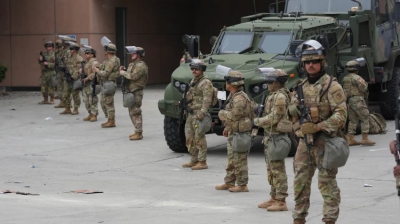 La Guardia Nacional está desde este domingo en las calles de Los Ángeles.