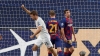 Thomas Müller celebra el gol de Ivan Perisic en el partido entre el Bayern de Múnich y el F.C. Barcelona, en Lisboa (Portugal), el 14 de agosto de 2020.