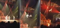 El trágico momento en que un acróbata del Cirque du Soleil muere al caer de más de 4 metros en pleno show