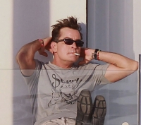 El actor Charlie Sheen.