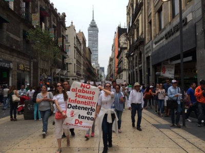 Los padres de los niños abusados marcharon en el día del niño para exigir justicia