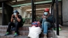 Personas sin hogar en la Ciudad de México, el 2 de abril de 2020.