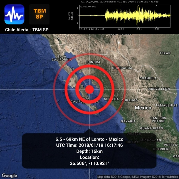 Un fuerte sismo sacude a Baja California