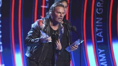 Fher, de Maná, en la ceremonia de los Grammy Latinos, el 15 de noviembre de 2018.