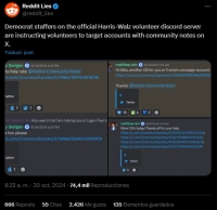 La campaña de Kamala Harris podría estar manipulando las redes sociales