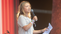 La activista contra el cambio climático Greta Thunberg