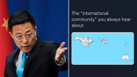 El portavoz del Ministerio de Exteriores chino, Zhao Lijian.